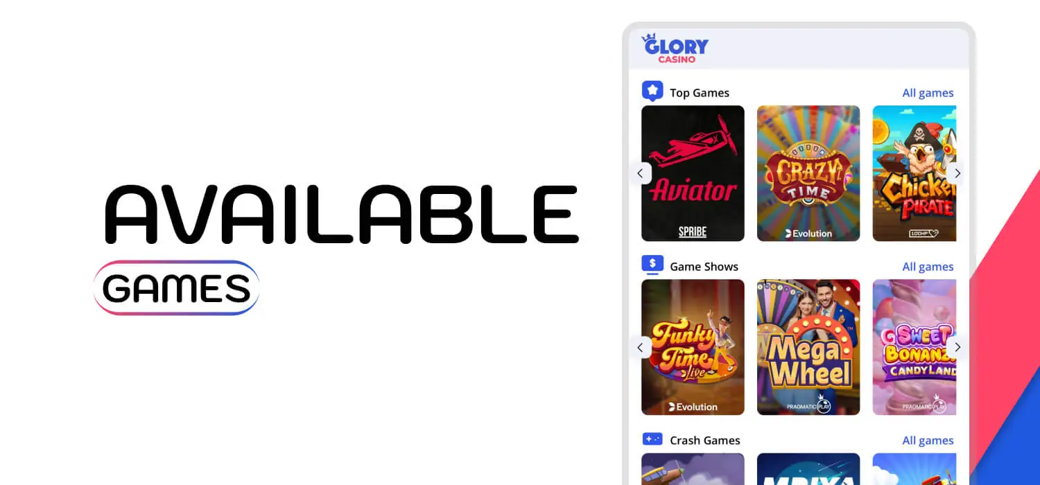 available games in the app