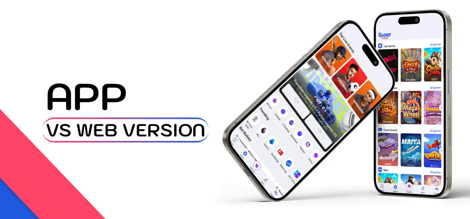 comparison of app and web versions